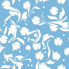 Seamless Pattern With Floral Motifs able to print for cloths, tablecloths, blanket, shirts, dresses, posters, papers.