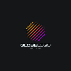 Globe logo template design.