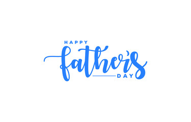  happy father's Day flat vector logo design