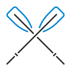 Icon Of Boat Oars