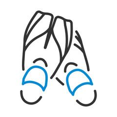 Icon Of Swimming Flippers