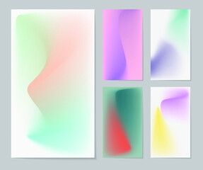 Naklejka premium Modern background for stories in instagram. Set