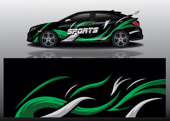 Fototapeta premium wrap car design template
