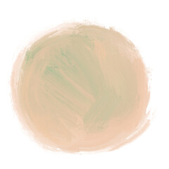 Organic oil painting circle sphere stroke artistic abstract element and background