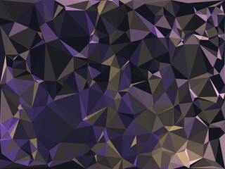 Fototapeta premium Abstract polygonal background. Triangular geometric pattern. Vector illustration.