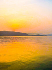 Nature sunset sky in summer