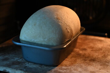 hot bread loaf, fresh bread baking in the oven bread recipe
