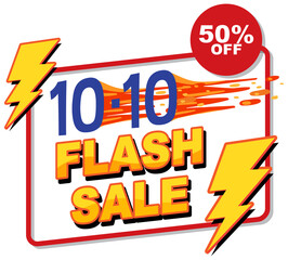10.10 Flash Sale up to 50% off banner