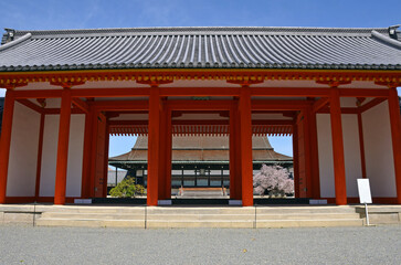 Jomeimon Gate at Kyoto Imperial Palace in Kyoto City, Japan
