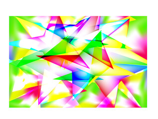 Abstract light vector background with colorful geometric shapes and stars. Template for flyer, business card, poster, cover. Colorful website banner.