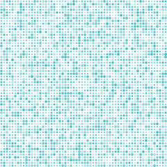Seamless pattern with blue random size dots. Vector background.