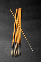 Agarbatti with black background