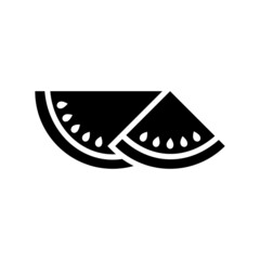 Water Melon Icon Logo Design Vector Template Illustration