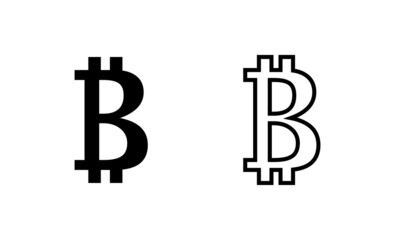 Bitcoin icon vector. bitcoin sign and symbol. payment symbol. cryptocurrency logo