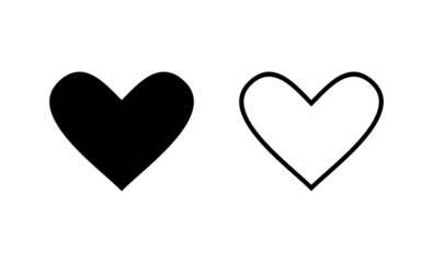 Love icon vector. Heart sign and symbol. Like icon vector.