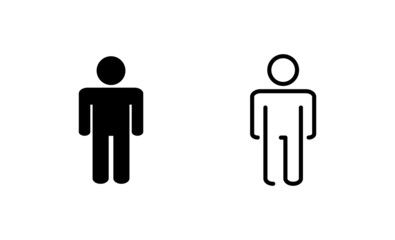 Man icon vector. male sign and symbol. human symbol