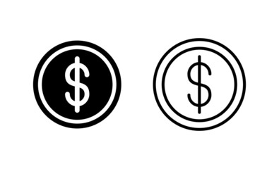Obraz premium Money icon vector. Money sign and symbol