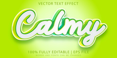 Calm Glossy modern Editable Text Effect