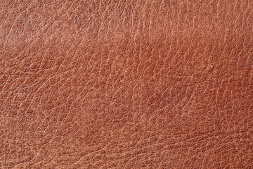 Natural brown leather texture background. Abstract vintage cow skin backdrop design.