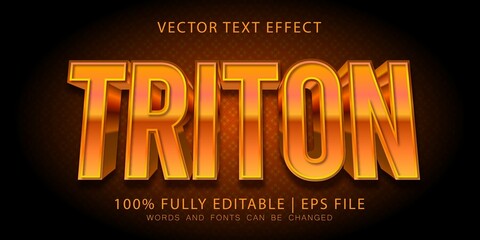 Triton orange Esport Text Effect