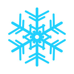 Simple vector snowflakes. Winter Christmas set. Snow 