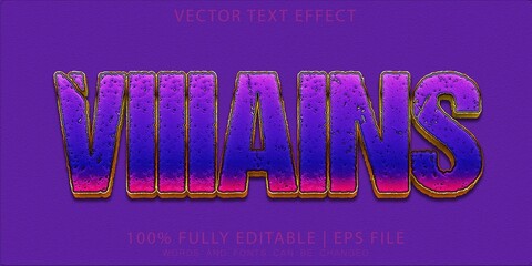 Villain, Shine 3d Text Effect