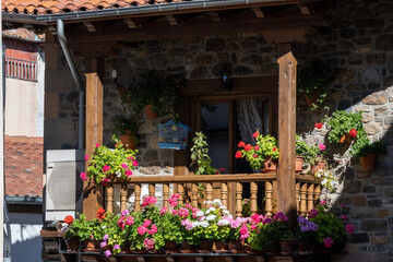 Fototapeta na wymiar Potes, Cantabria, Spain. Located in the center of the region of Liébana.