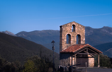 Hermitage of San Miguel. Near Potes, Cantabria, Spain.