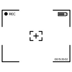 video recording frame icon in mobile phone