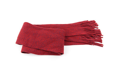 Red scarf on a white background.