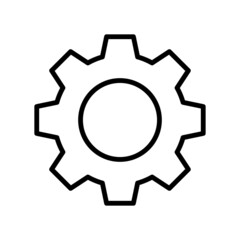gear icon vector design template simple and clean