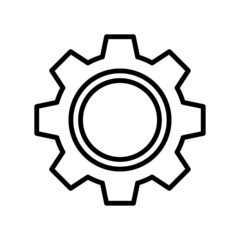 gear icon vector design template simple and clean