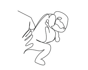 a doctor holding a newborn baby