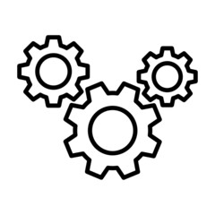 gear icon vector design template simple and clean