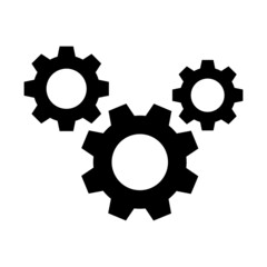 gear icon vector design template simple and clean