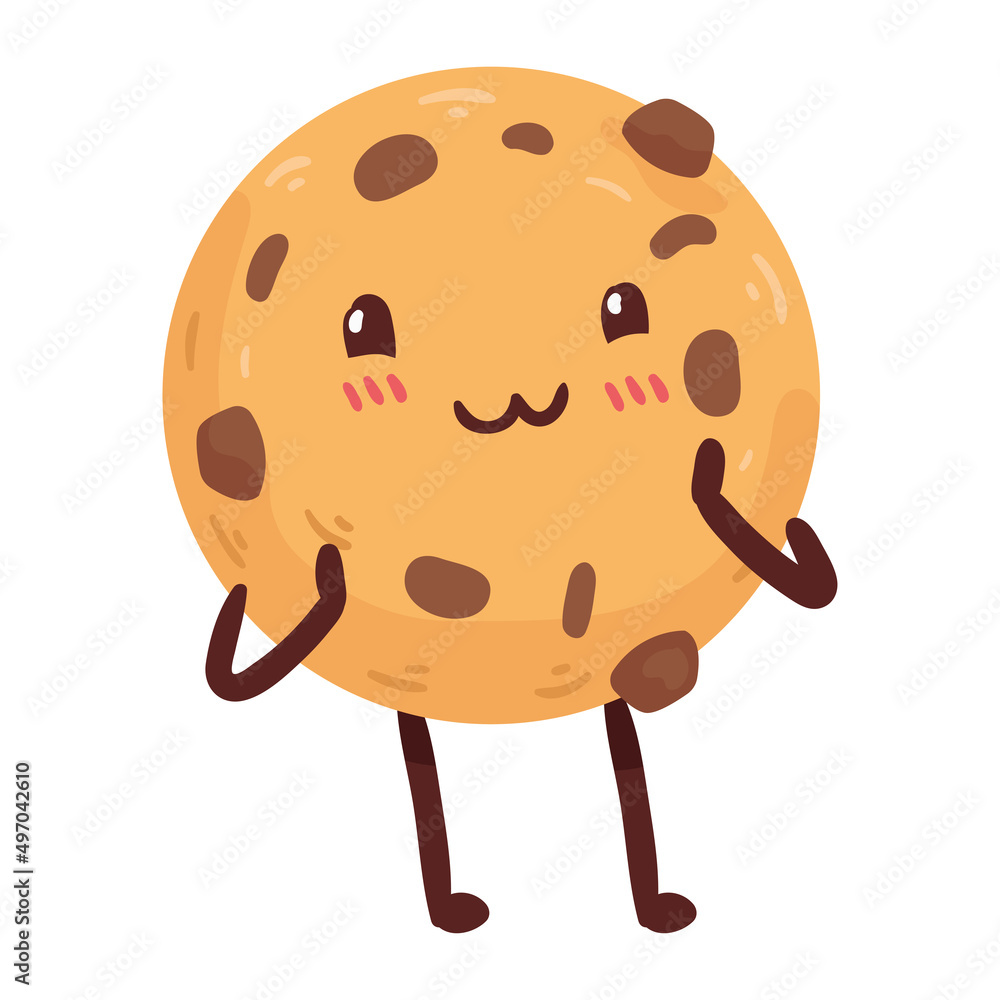 Sticker cookie kawaii food