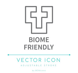 Biome Friendly Line Icon