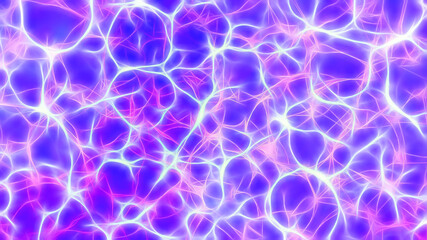 Abstract textural purple glowing liquid background.