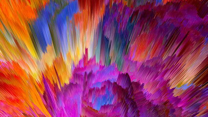 Modern Abstract Background With colorful Spectrum, 3D illustration, Beautiful Wallpaper