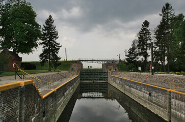 Dam on the river Gdańsk Głowa
