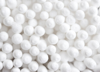 white cotton buds, macro texture on the whole image

