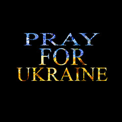 Pray for Ukraine, Ukraine praying concept illustration. Pray For Ukraine peace. Save Ukraine from russia.