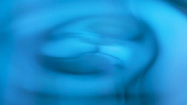 4K Circular Water Ripples in Bright Radiant Blue - 3D Digital Wallpaper Pattern, Beautiful Looped Background for Website Header