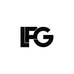 lfg letter original monogram logo design