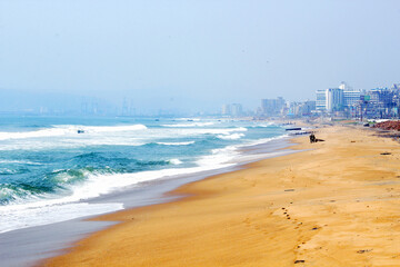  The coast of the Bay of Bengal. Visakhapatnam, India