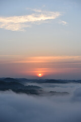 Sea of clouds in early morning