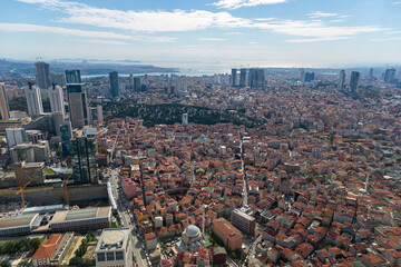view of Istanbul city from the top of building