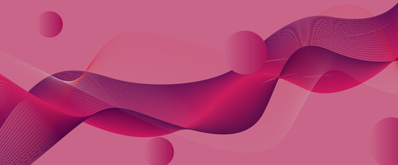 abstract pink background with waves