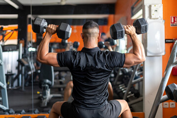 person lifting weights