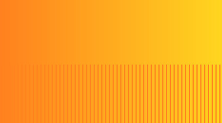 Orange and yellow ombre gradient sunset colors background with stripes pattern.